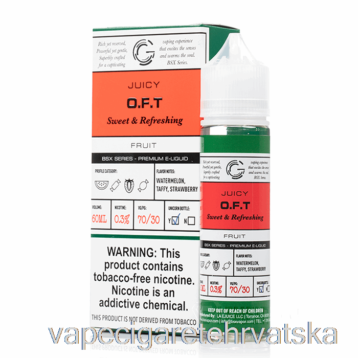 Vape Cigarete Oft - Bsx Serija - 60ml 3mg